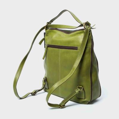 Bolso - mochila de piel ( 2 en 1)