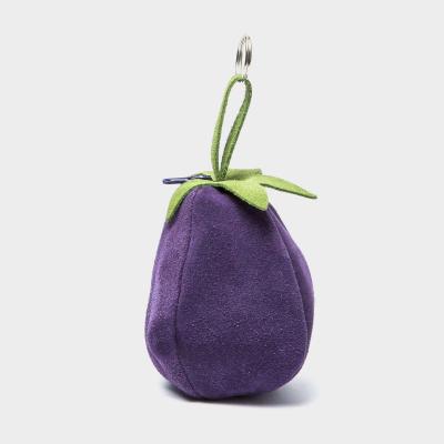 Eggplant Keychain & purse