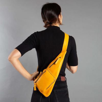 Anti-theft leather backpack