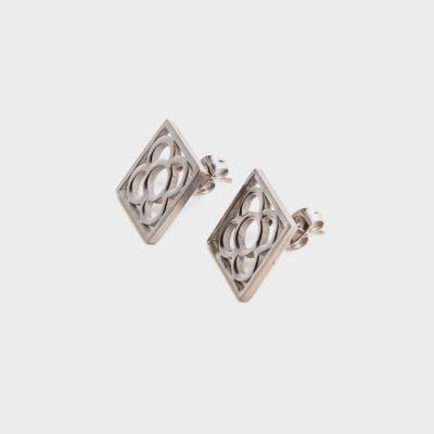 Steel Earrings Barcelona Tile