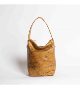 Leather tote bag