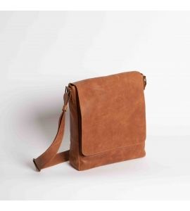 Men's leather shoulder bag