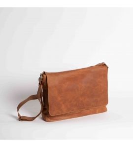 Bolsa bandolera de piel hombre