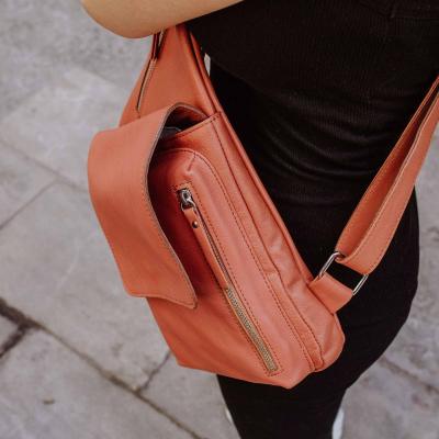 Leather backpack